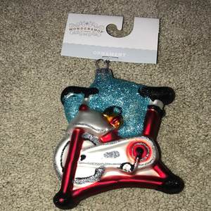 Christmas Holiday Tree Ornament‎ Exercise Bike New